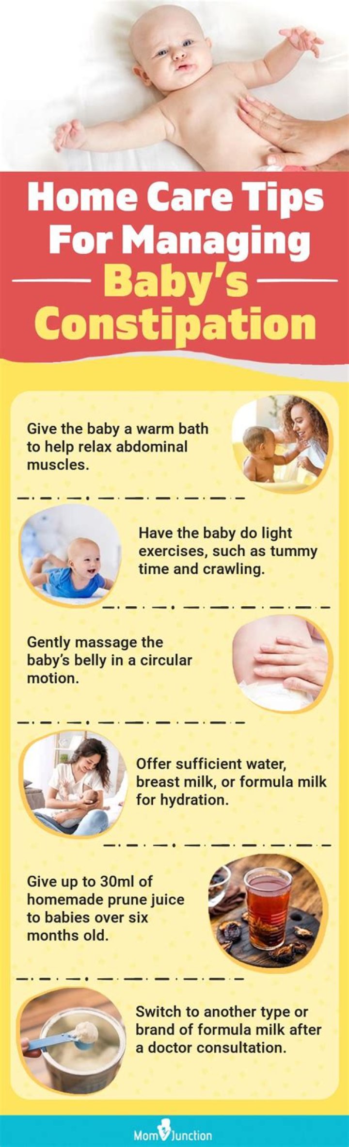 Can constipation cause vomiting in babies?