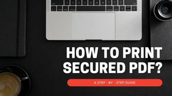 Can I print a secured PDF document?