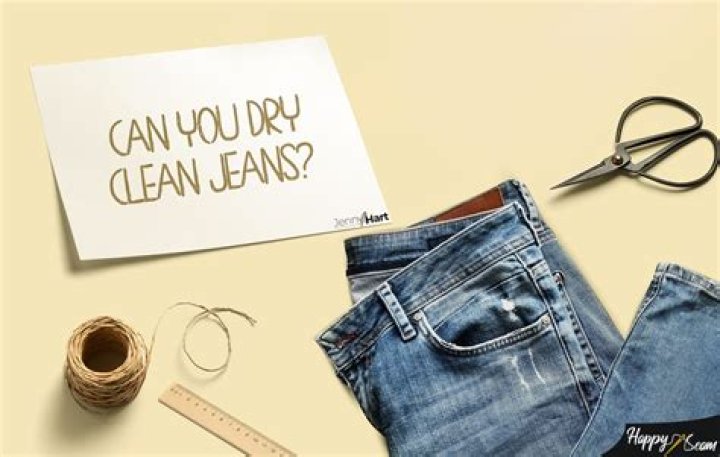 Can you dry clean black jeans?