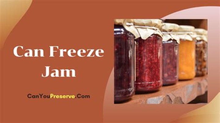 Can you freeze store bought jam?