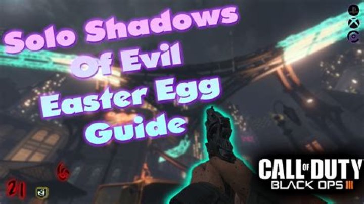 Can you get the shadows of evil Easter egg achievement solo?
