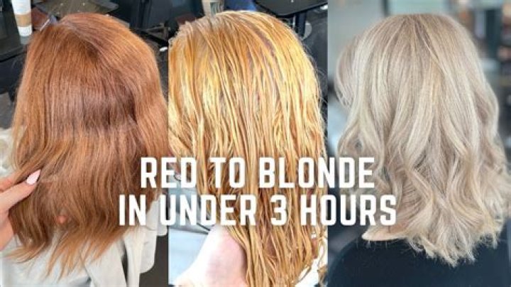 Can you go blonde from dyed red hair?