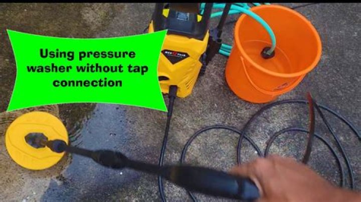 Can you use a power washer without an outside tap?