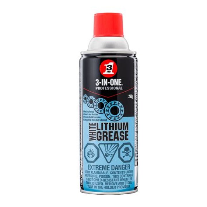 Can you use white lithium grease garage door?
