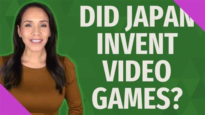 Did Japan invent video games?