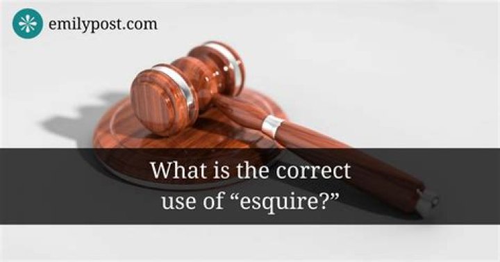 Do lawyers still use Esq?