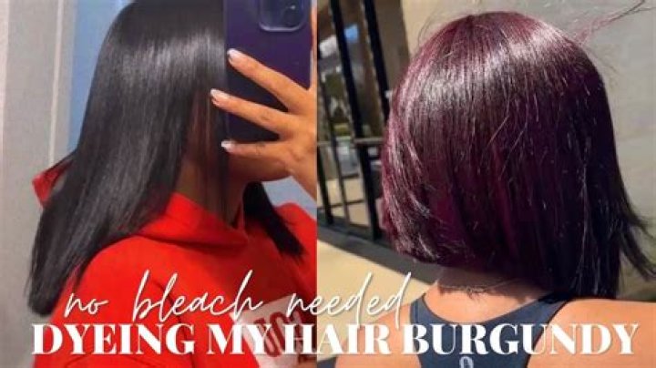 Do you have to bleach your hair to dye it burgundy?