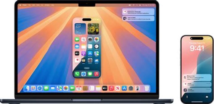How can I access my iPhone apps on my Mac?