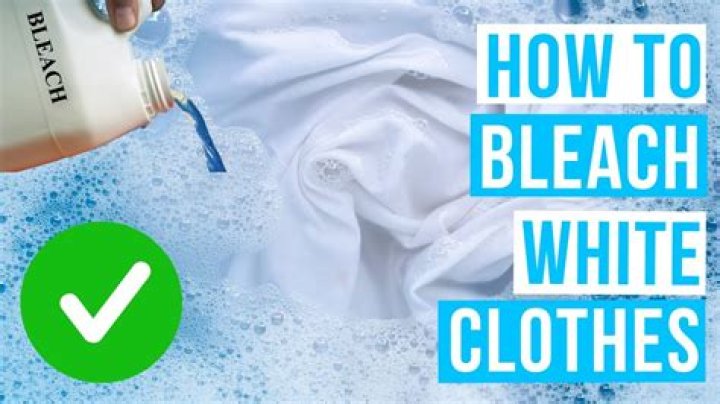 How can I bleach my white clothes at home?