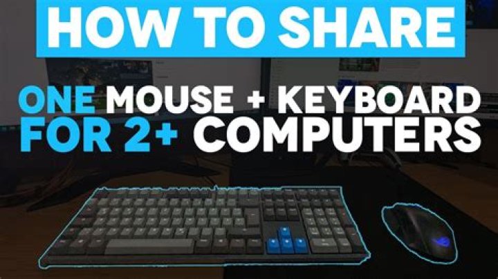 How can I share one keyboard and mouse with two computers?