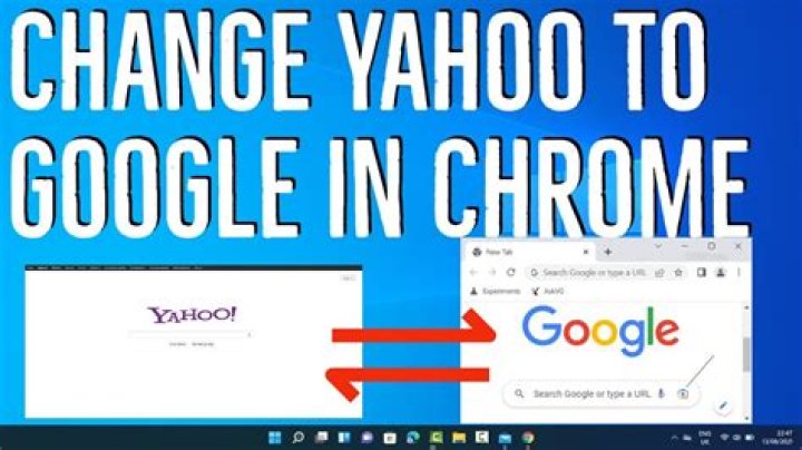 How do I change my browser from Yahoo to Google?