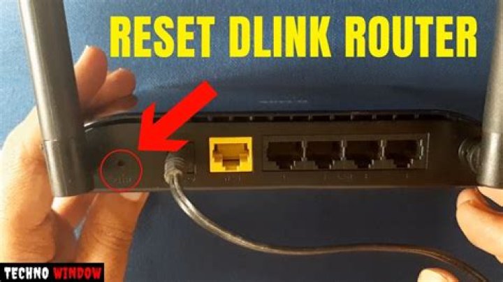 How do I factory reset my Dlink router?