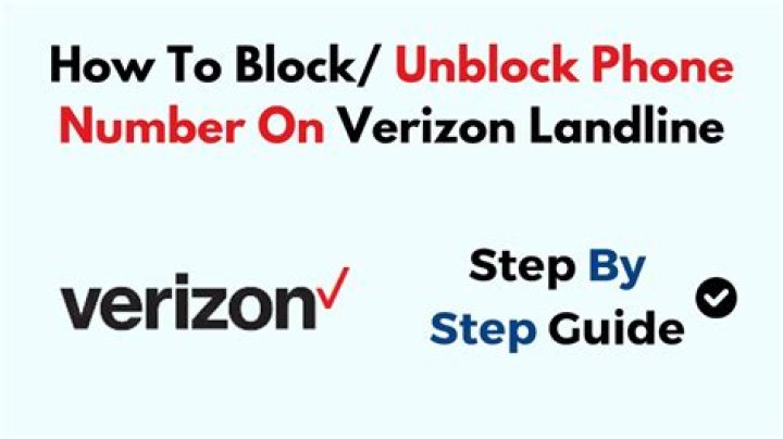How do I unblock my number on Verizon?