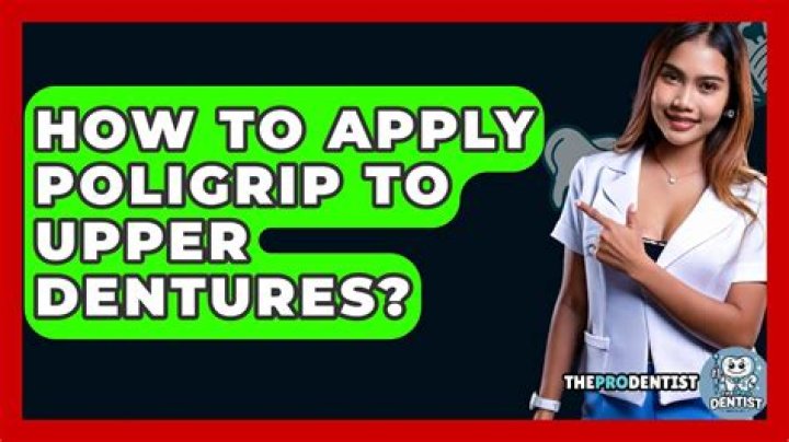 How do you apply Poligrip?
