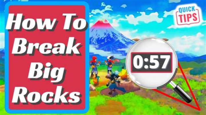 How do you break rocks in water in Pokemon sun?