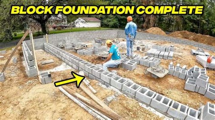 How do you build a block foundation for a house?