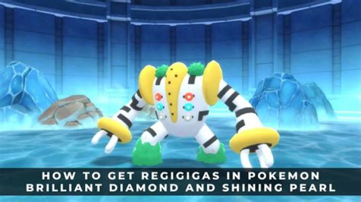 How do you catch Regigigas in Pokemon Diamond?