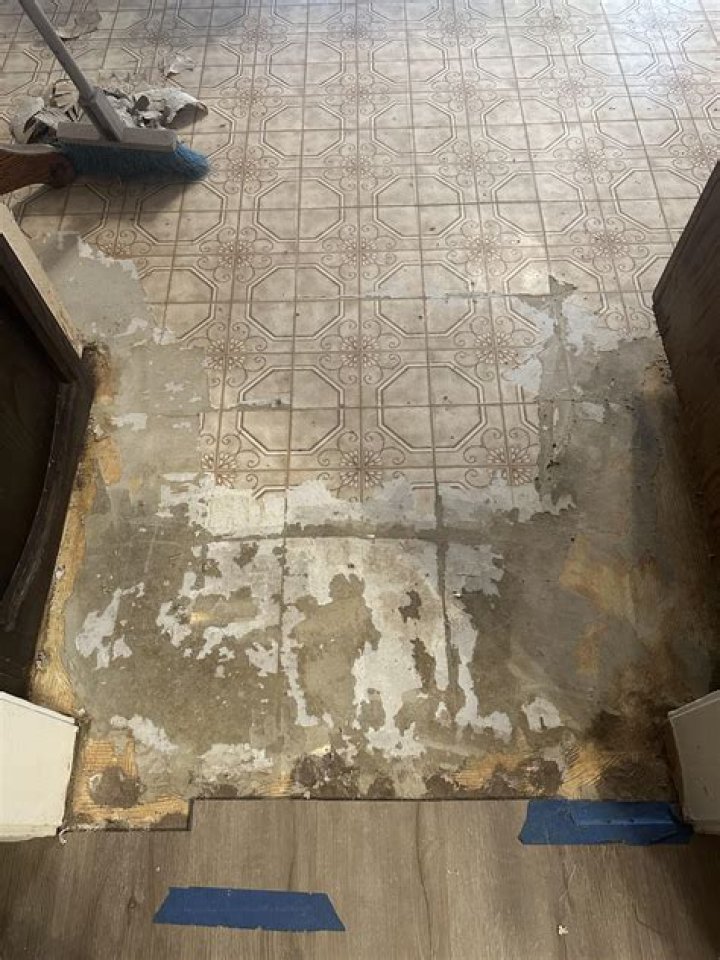 How do you clean and polish linoleum floors?