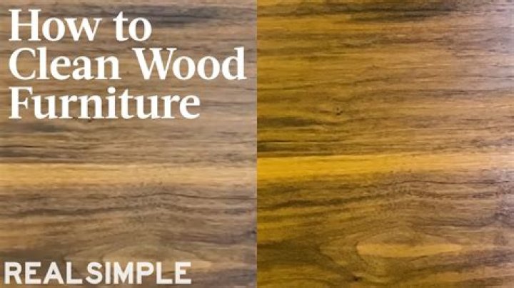 How do you clean dirty antique wood furniture?