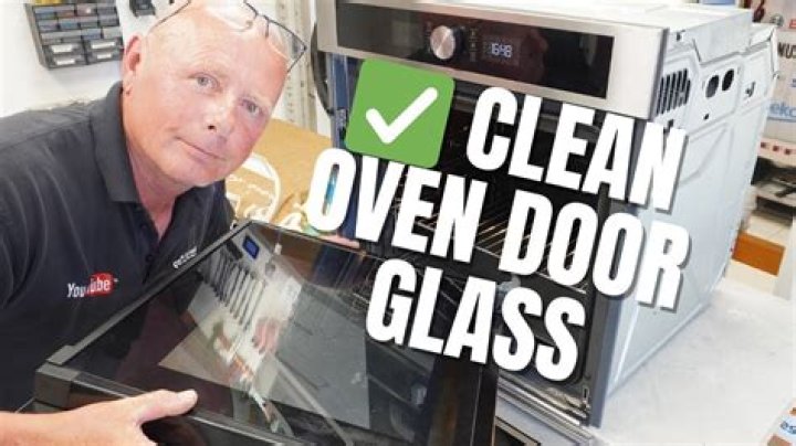 How do you clean oven glass without scratching it?