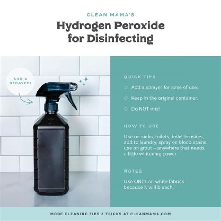 How do you disinfect with peroxide?