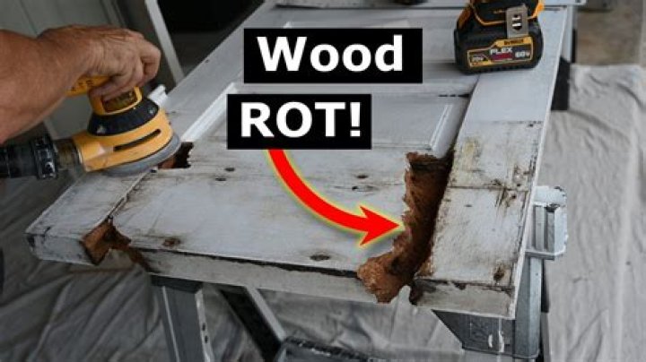 How do you fix a rotted wood door?