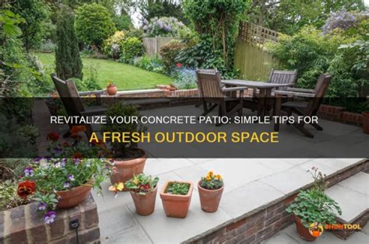How do you freshen up concrete?