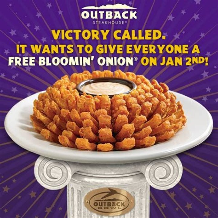 How do you get a free Bloomin Onion at Outback?