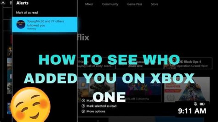 How do you know if someone added you on Xbox one?