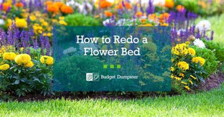 How do you redo an overgrown flower bed?
