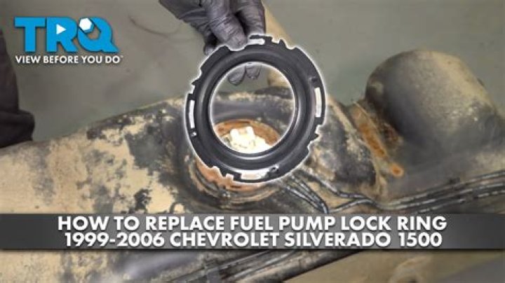 How do you remove a fuel pump ring?