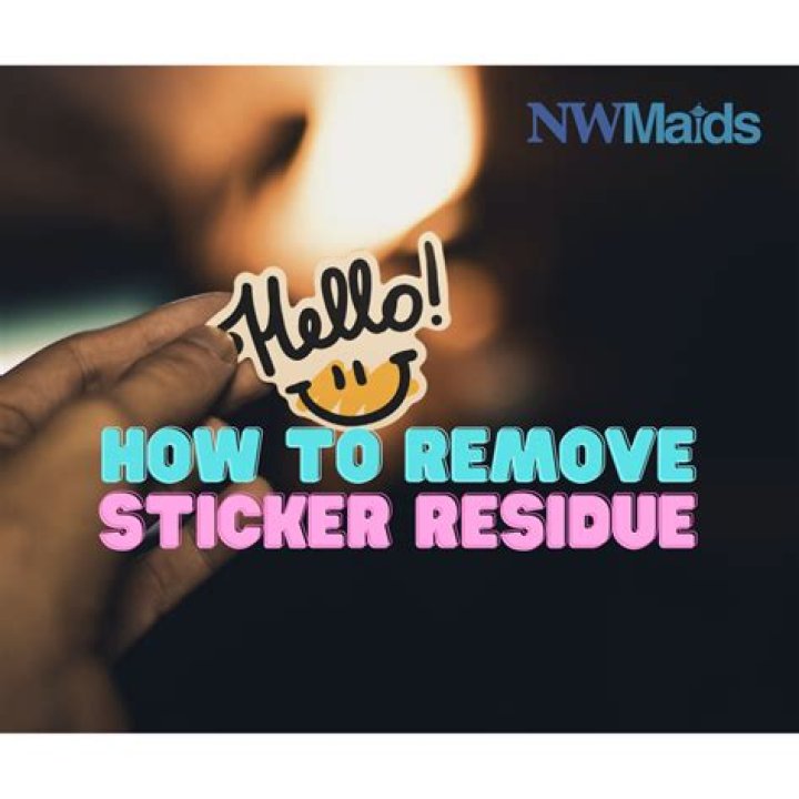 How do you remove sticker residue from furniture?