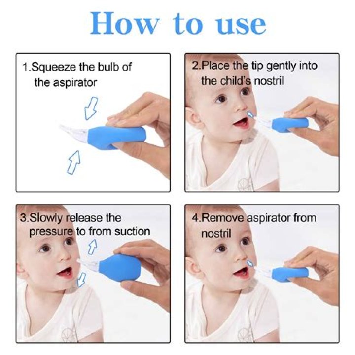 How do you use a suction bulb in your nose?