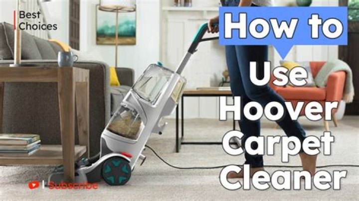 How do you use Hoover carpet cleaner solution?