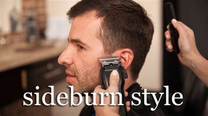 How long should sideburns be on a man?