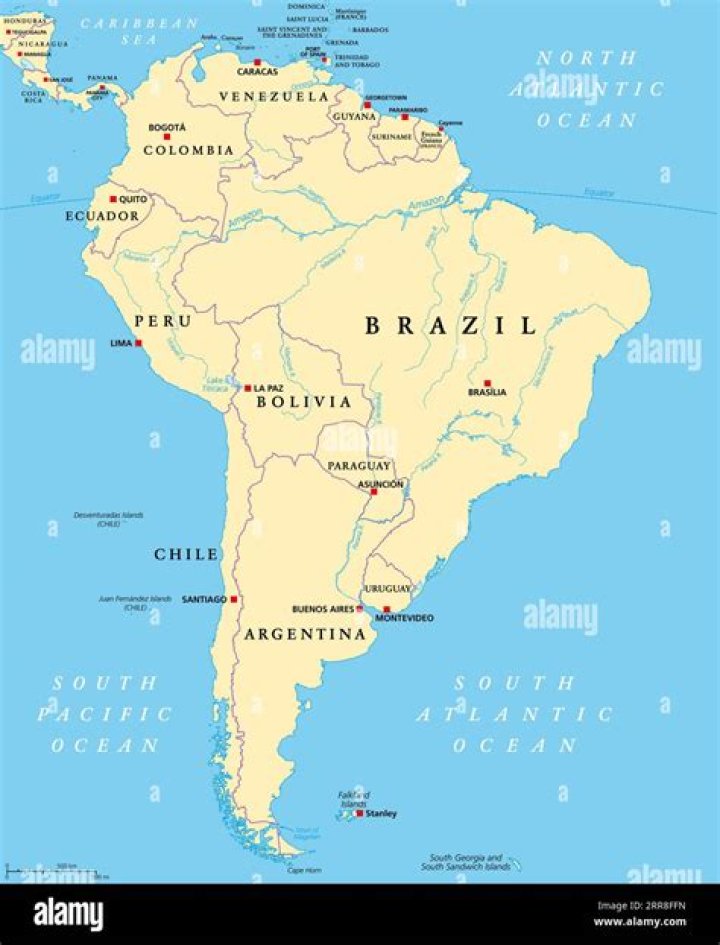 How many major rivers are in South America?