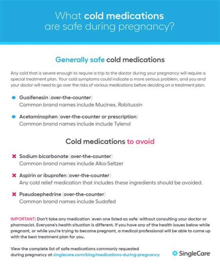 Is there any cold medicine I can take while pregnant?