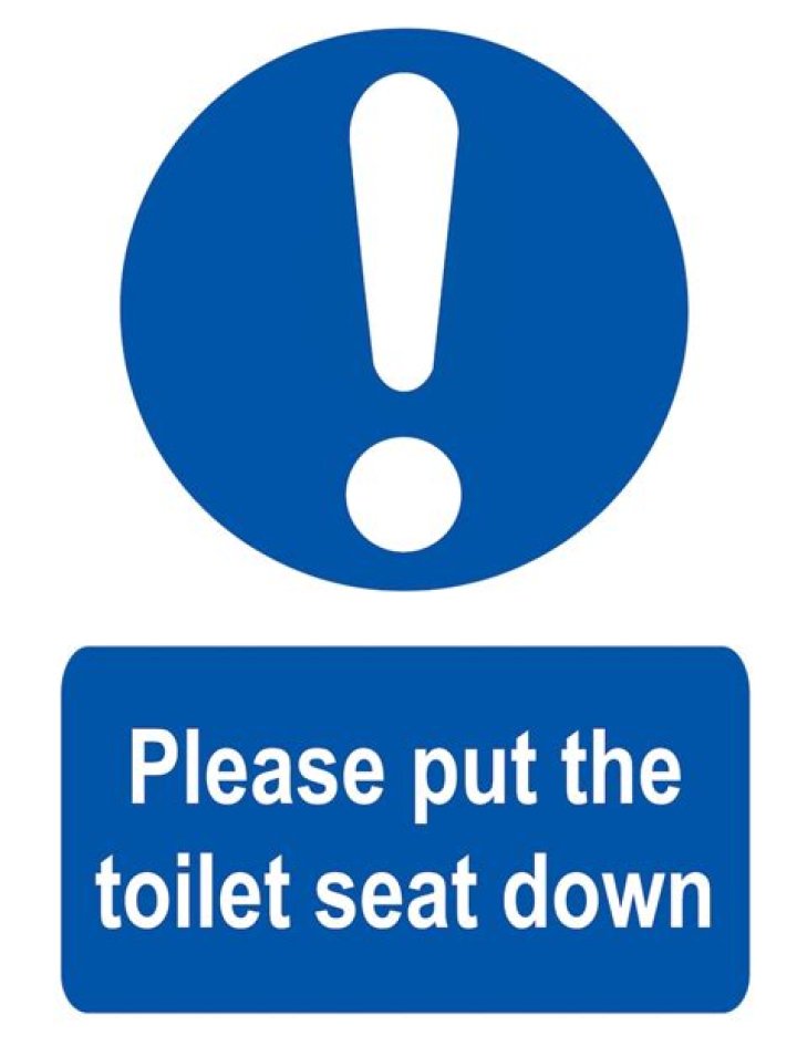 Should a man put the toilet seat down?