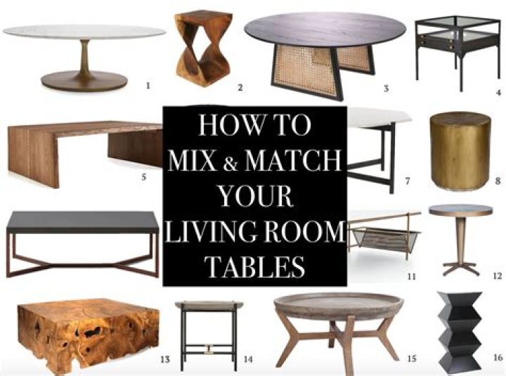Should coffee table match end tables?