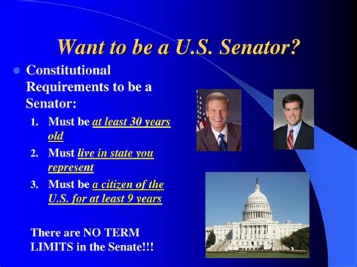What are 3 requirements to become a senator?