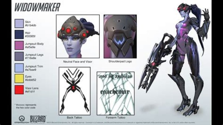 What color is Widowmakers hair?