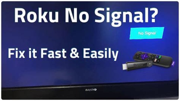 What do you do when your Roku says no signal?