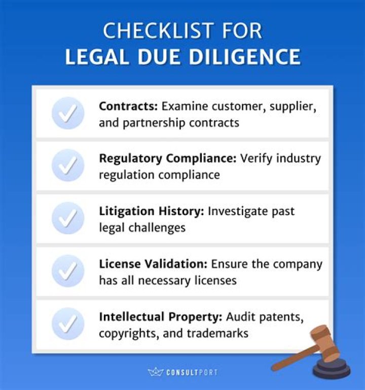 What documents are required for due diligence?