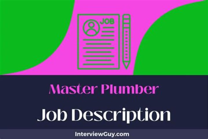 What does a master plumber do?