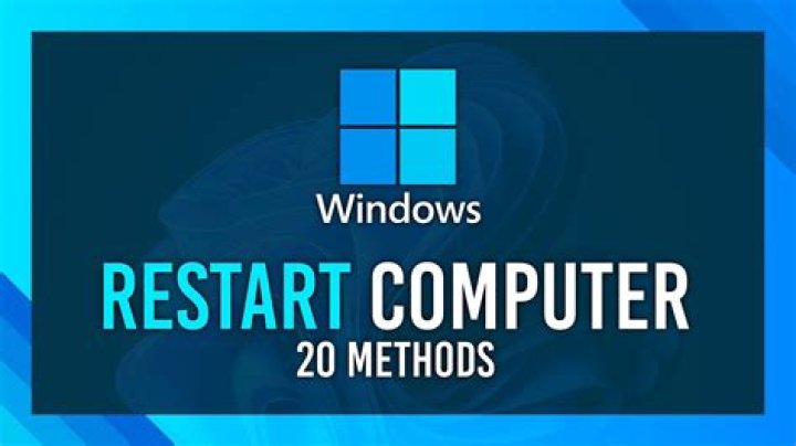 What does it mean when you restart your computer?