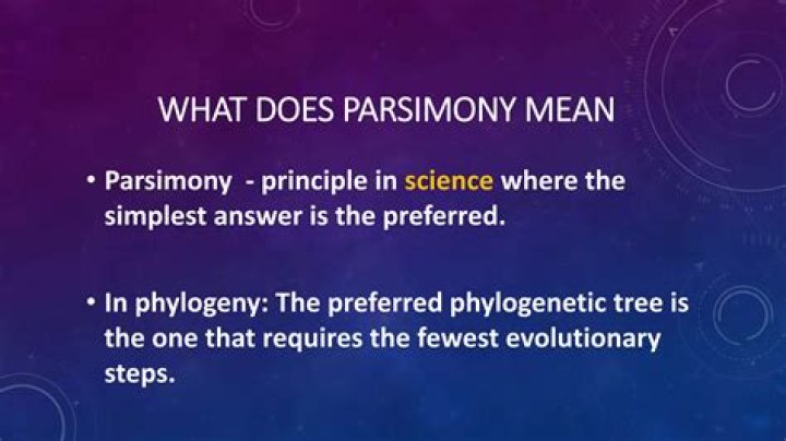 What does parsimony mean in psychology?