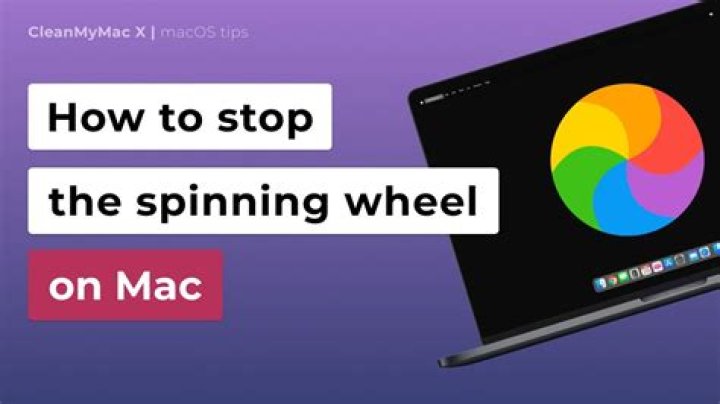 What does the spinning wheel on my Mac mean?