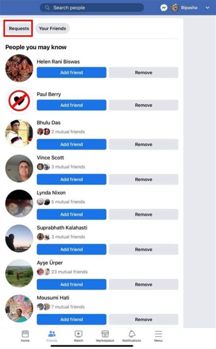 What happens when you get a fake friend request on Facebook?