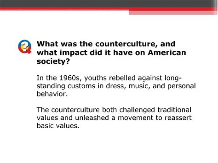 What impact did counterculture have on American society?
