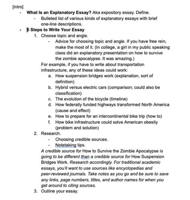 What is a explanatory thesis?